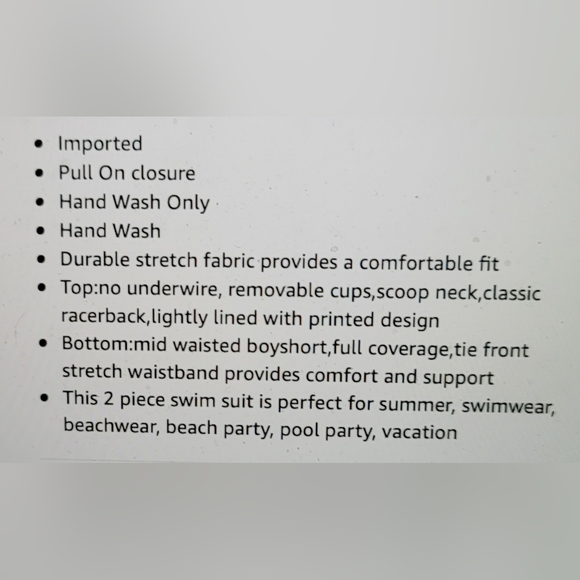 NWT ATHLETIC SWIM SET YOGA EXERCISE GYM WORK OUT VOLLEY BALL XS - Picture 7 of 7